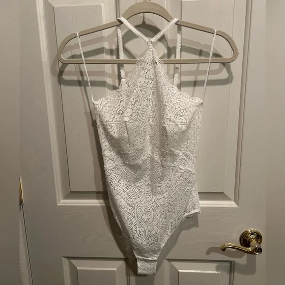 NWOT Intimissimi Ivory Lace Bodysuit - Picture 1 of 4